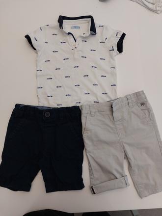 Tričko+kraťasy 2-4r, 86–98