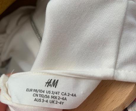 Šaty ľadové kráľovstvo 98/104, h&m,104