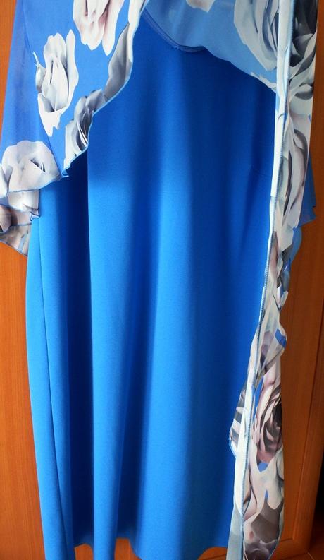 Dámske modré šaty pre moletky, v. 2xl/3xl, 50/52, xxxl