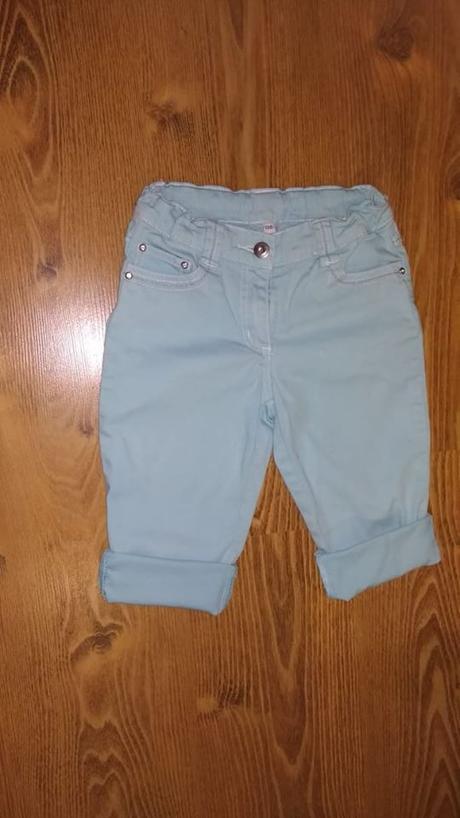 Krátke rifľové elastické nohavice 134, 134