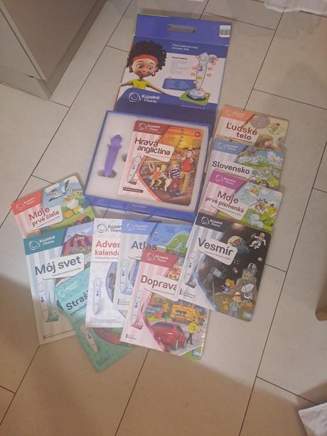 Set kníh kúzelné čítanie +pero,