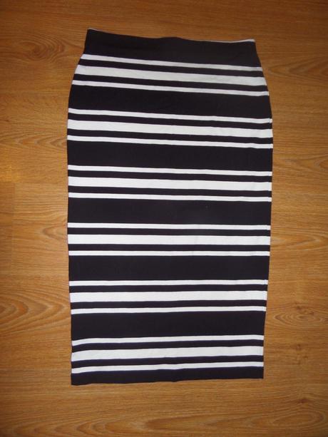 Elastická pásikavá sukňa, reserved,m