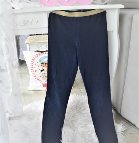 Legíny s trblietavým pásom-146/152, tcm,146