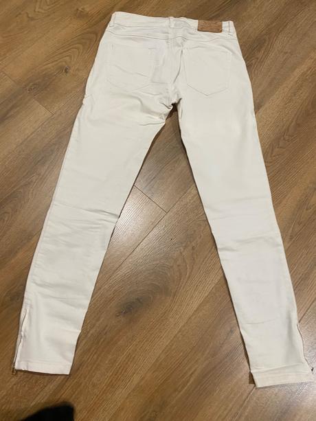 Krásne rifle zara 38 / farba pudrova, zara,38