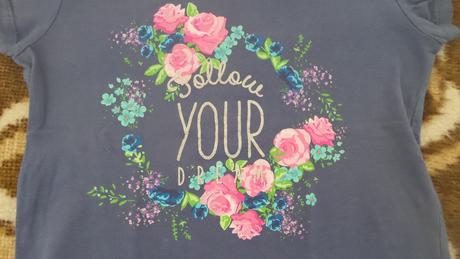 Kvetinkové tričko s nápisom, pepco,128