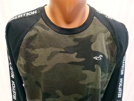 Pánske zeleno čierne tričko, hollister, m, hollister,m