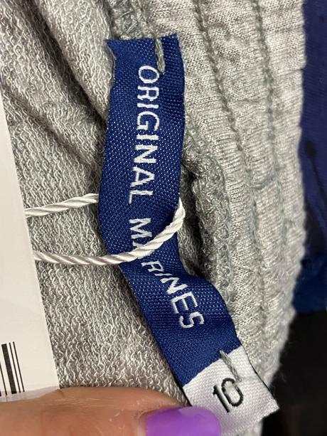 Dievčenská sivá sukňa s volánom (10 r.), original marines,140