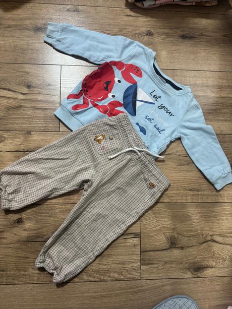 Set mikina a dvoje tepláky, lupilu,80