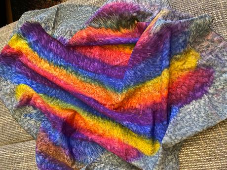 Dúhový pestrofarebný šál/šatka, camaieu