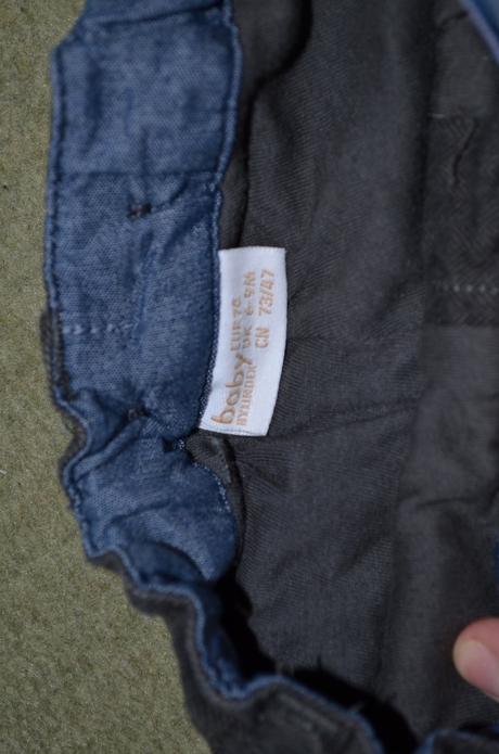 Body s motýlikom a vestičkou + nohavice 6 - 9 m, lindex,74