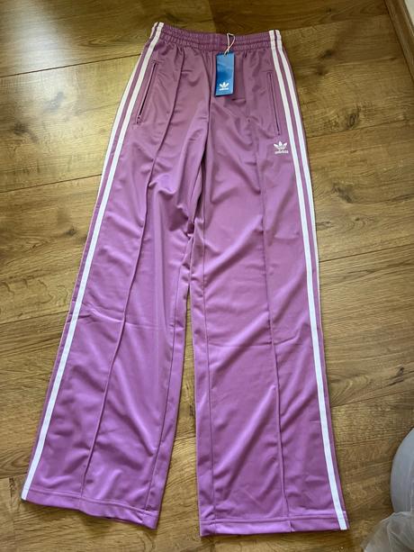 Fialové široké nohavice adidas, adidas,xs