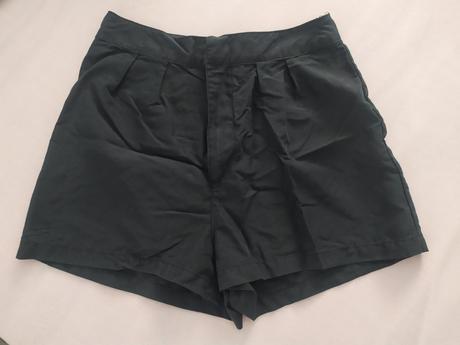 Čierne šortky, krátke nohavice h&m, h&m,34