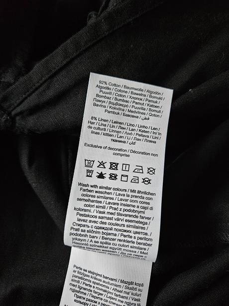 Dlhé zavinovacie ľanovo bavlnené šaty, 38 / 40 / l / m