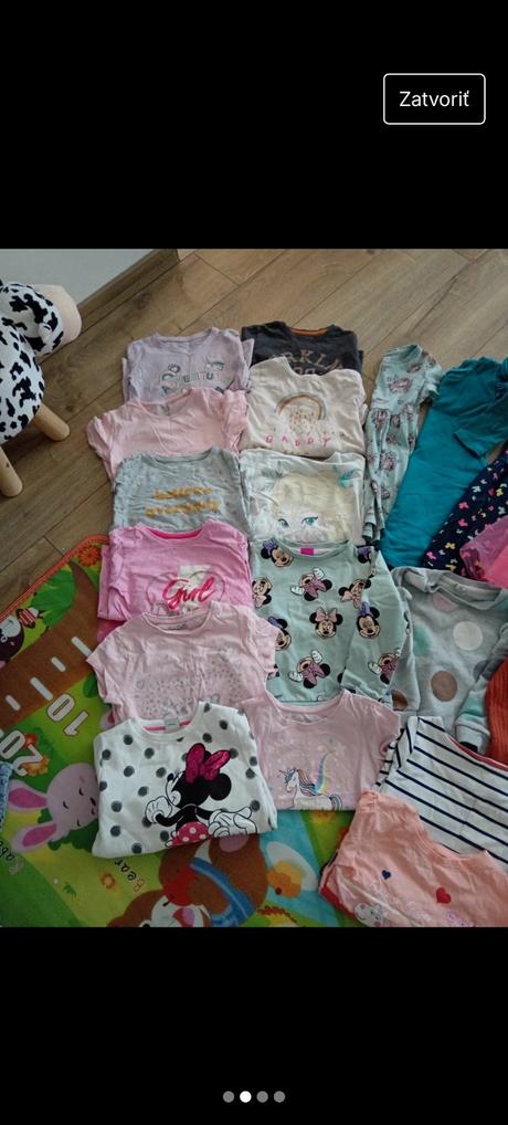 Balík dievčenského oblečenia 116, 104–116