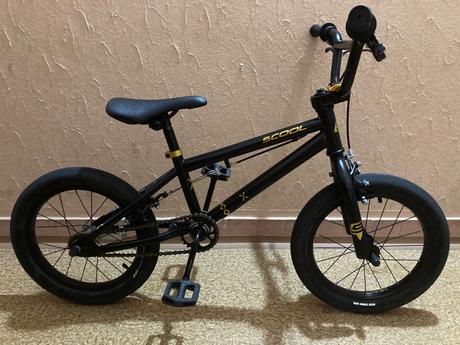 16 bmx bicykel čierno-zlatý s cool xtrix mini, 16