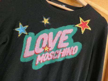 Love moschino original damsky kvalitny sveter m/l, moschino,m