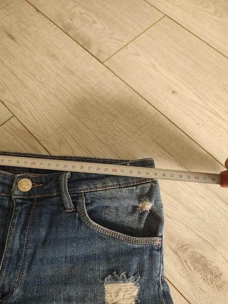 Riflové šortky, denim,158