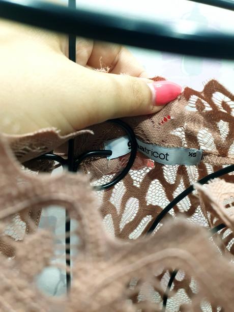 Čipkovaný top xs, gina,xs