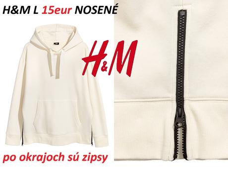 Mikina hm svetlobéžová, h&m,l