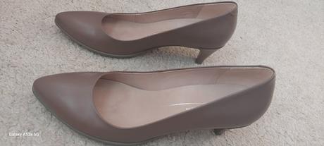 Kožené lodičky ecco 39 (vd 25.3cm), ecco,39