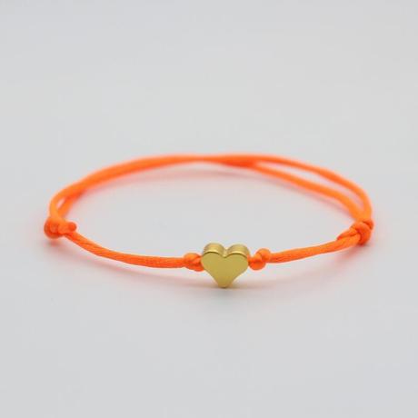 Náramok male srdiecko neon,