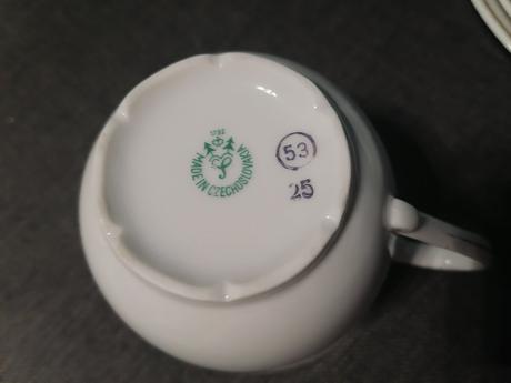 Epiag porcelánový 10 ks set so zlatým lemom, 