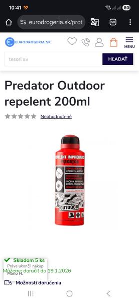 Kde kúpim repelent Predator Outdoor?