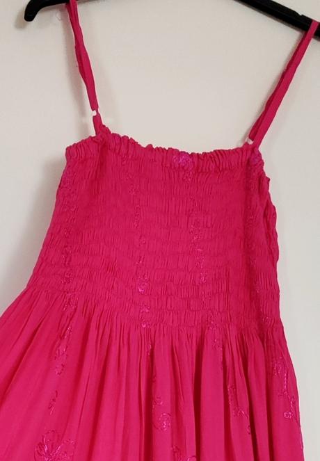 Letné ružové šaty, m