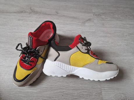 Dámske farebné sneakers tenisky, 37