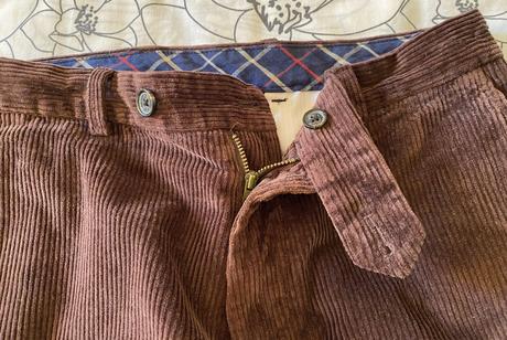 Pánske menčestrové  nohavice brooks brothers v. 32, 32