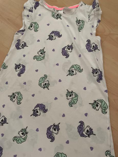 Nočná kosela unicorn 8-10 rokov, h&m,140