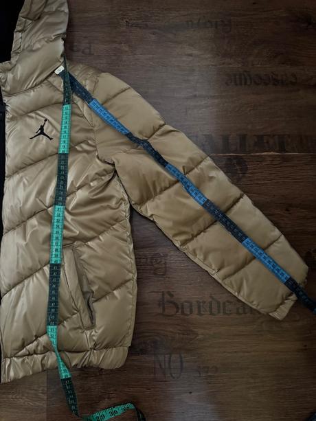 Teplá metalická zlatá jordan bunda, air jordan,152