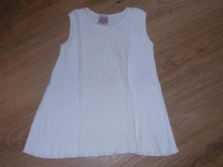 Biele rozšírené tričko, h&m,104