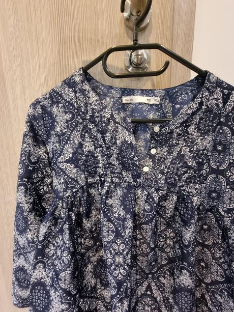 Modro-biela blúzka, s