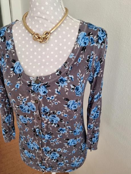 Modro sivý svetrík orsay veľ. s, orsay,s