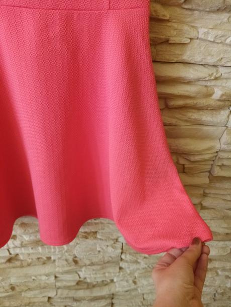 Ružovo-lososové h&m šaty, h&m,34