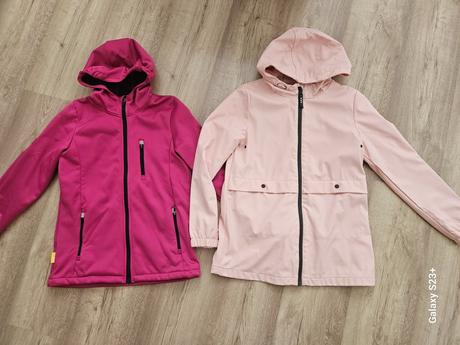 Softshelová a pogumovaná bunda, 152
