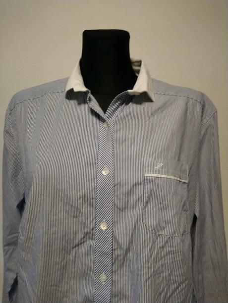 Dámska pásikavá modro biela blúzka, laura di sarpi, xxl