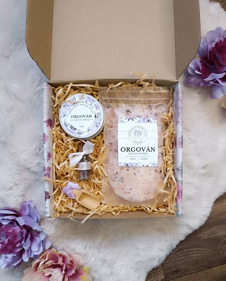 Handmade - set peeling a soľ do kúpeľa orgován, 