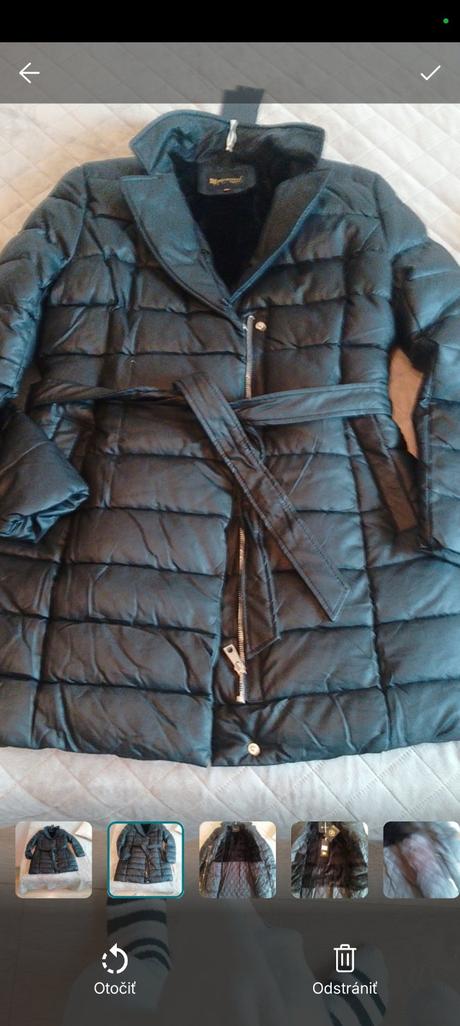 Zimná dlhá bunda, xl