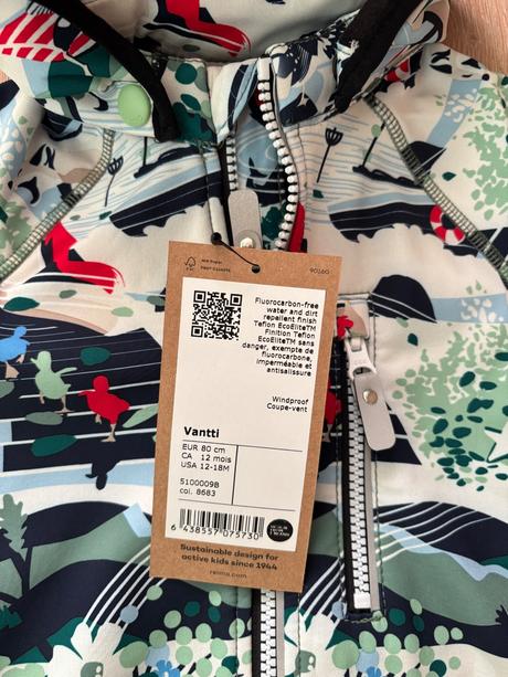 Softshelová bunda reima, veľ. 80, reima,80