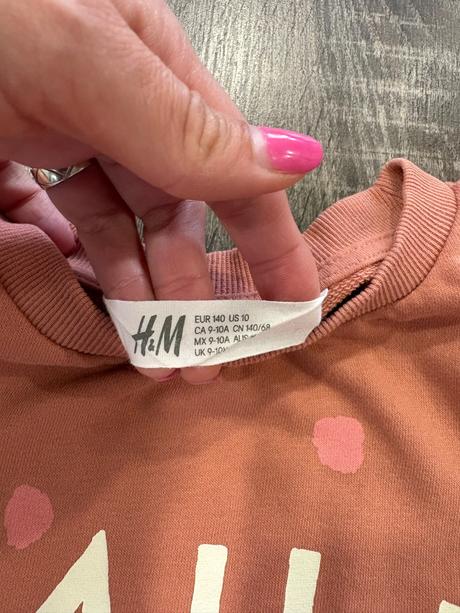H&m dievcenska mikina na 9-10 rokov, h&m,140