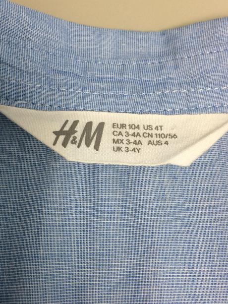 Košeľa bavlnená chlapčenská h&m č.104, 3-4y, h&m,104