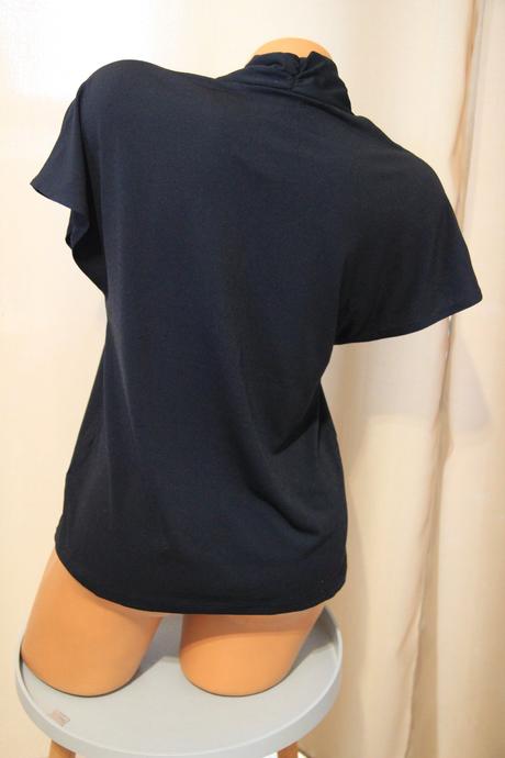 Tmavo modrá blúzka h&m, s, h&m,s