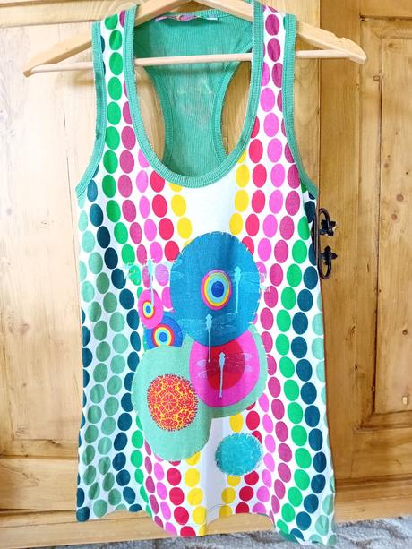 Krásne tielko s vážkami, desigual,m