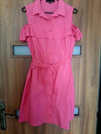 Ružové šaty s volánom, gate,m