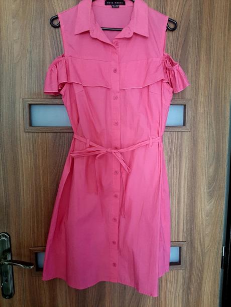 Ružové šaty s volánom, gate,m