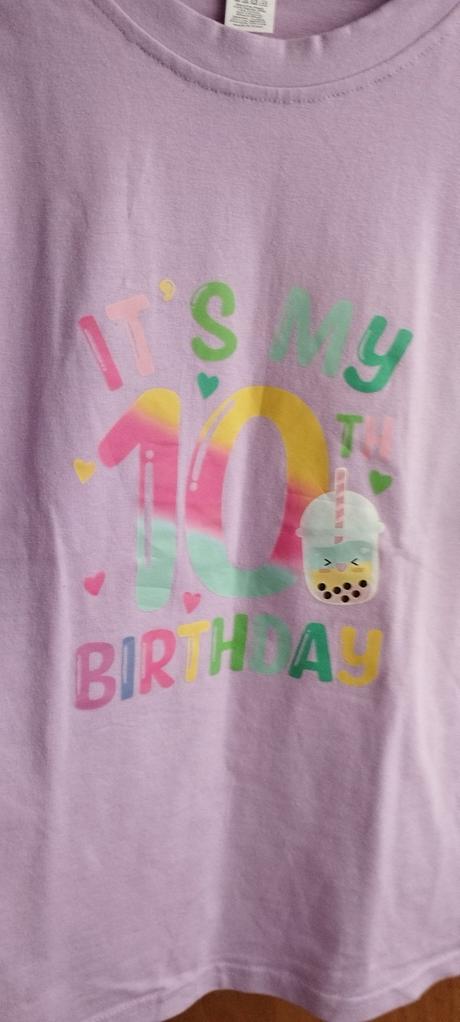 Krásne narodeninové tričko 10 rokov, 146