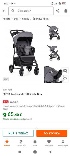 Kočík Feedo Ultimate Gray