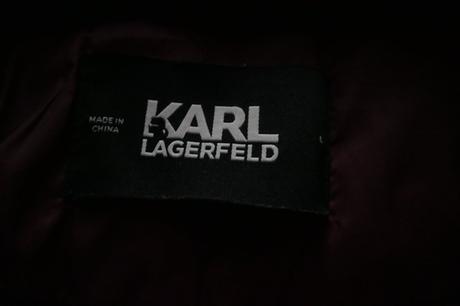 Karl lagerfeld luxusny vetrovkovy kabat l, l